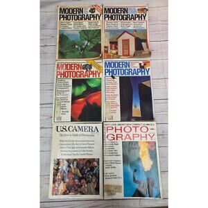 Lot of 6 Photography Magazines, Modern Photography, U.S Camera